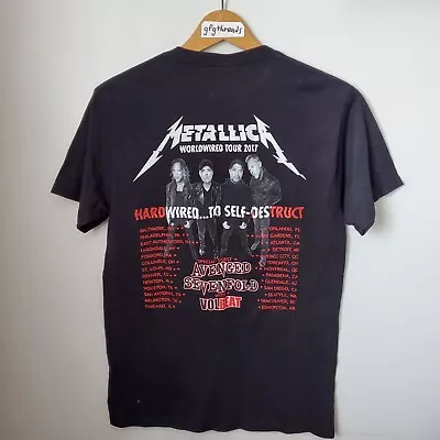 Metallica Shirt Mens Small Black Band Hardwired Tour  • $8