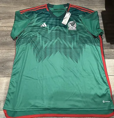 Brand New Mexico Adidas Qatar 2022 Home Jersey Size XXL • £150