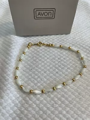 Avon Vintage 1984 Genuine Mother Of Pearl Bracelet 7.75in • $9