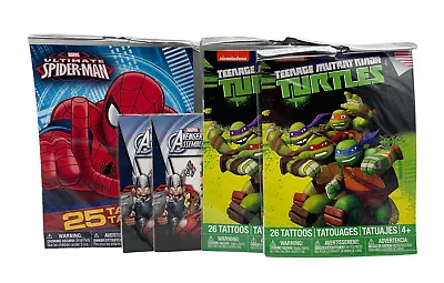 Super Hero Party Supplies 1270 Temporary Tattoos Featuring Marvel Avengers • $16.99