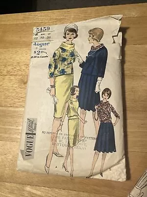 Vogue Special Design Pattern #5459 Size 12 Skirt Blouse Etc.  See Pics • $9