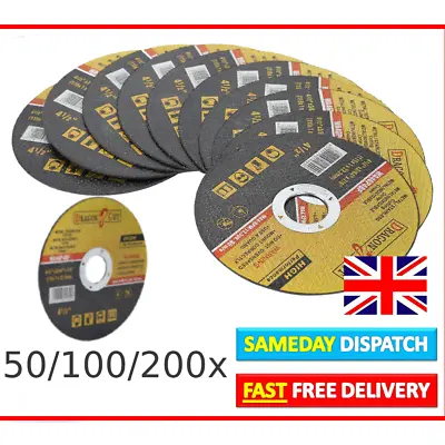 20/50pcs Ultra Thin Metal Cutting Discs Steel Grinding For 115mm Angle Grinder • £6.46
