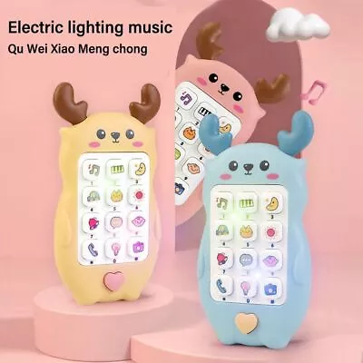 Music Sound Baby Phone Toy With Teether Music Voice Toy Music Mobile  Gifts • £5.32