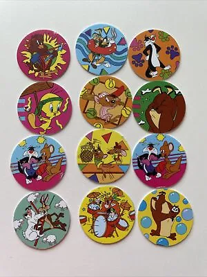 Vintage Tazos Bulk Lot Of 12 Tazos Looney Tunes Warner Bros 1995 Frito Lay 1990s • $6.95
