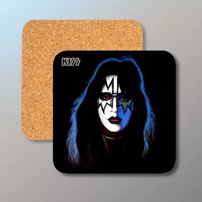 Kiss - Ace Frehley - Cork Backed Coaster - FREE Shipping • £6