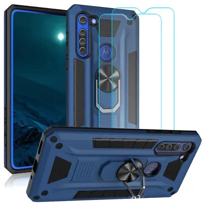 Bumper Ring Case Cover With 2X Glass Screen Protector For ZTE Blade A71 A7S A3 • $6.98