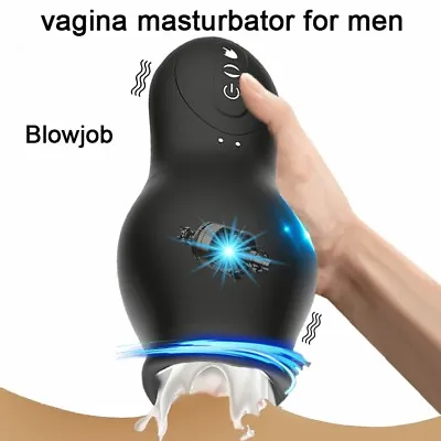 Male Masturbaters Automatic HandsFree Sucking Blowjob Cup Stroker Men Sex Toys • $25.89