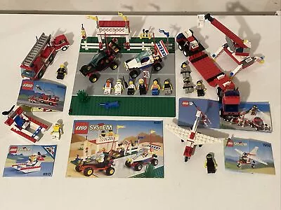 LEGO 6551 Checkered Flag 6477 Lift Truck 6593 Blaze Battler 6513 1959 *Complete* • $44.54