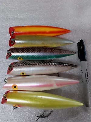 Tomic Salmon Plug Mix Of 6. 6 Inch. Box 5/13. • $60