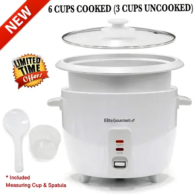 Electrica Arrocera De Alimentos Rice Cooker Soup Warmer 6 Cups Home Camping Cook • $26.99