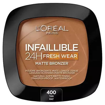 L'Oreal Paris Infallible 24H Longwear Soft Matte Bronzer 400 Tan • £9.99