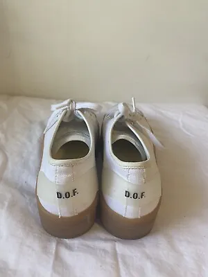 $37 • Buy GENUINE DOF Designer Platform Casual Womens Shoes Size 37 (US 5 And Half) White