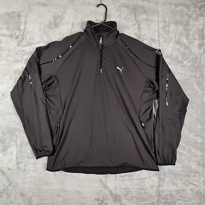 Puma Ecosphere Training Jacket Black Size S  Warm Pass Through Pocket 509531 • $15