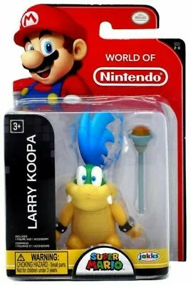 SUPER MARIO Larry Koopa 2.5 Inch Action Figure - 38630-4L-RF1 • $12.99