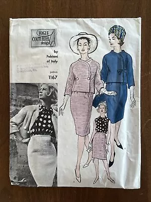 Fabiani Of Italy Vogue Couturier Design 1167 Vintage Pattern Size 12 Cut * • $9.99