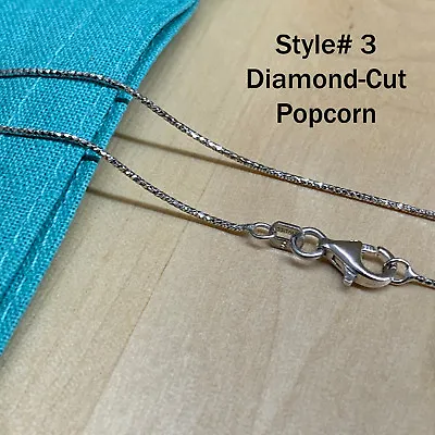 Real SILVER Unique Jewelry SOLID 925 Sterling Silver Chain Necklace Made Italy • $10.99