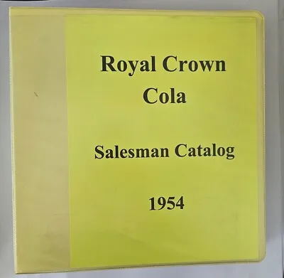 Vintage Royal Crown Cola 1954 Sales Catalog • $150