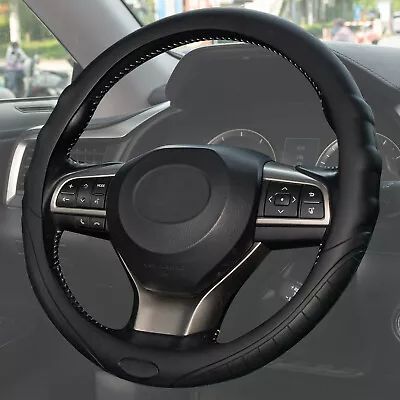 Auto Car Silicone Steering Wheel Glove Cover Massage Anti-Slip Leather Universal • $12.59