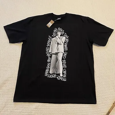 STUSSY X TALKING HEADS STOP MAKING SENSE TEE XL Black Big Suit • $229.99