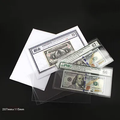 50PCS Pocket Currency Page Money Banknote Album Storage Sheets Collection Case • $4.88