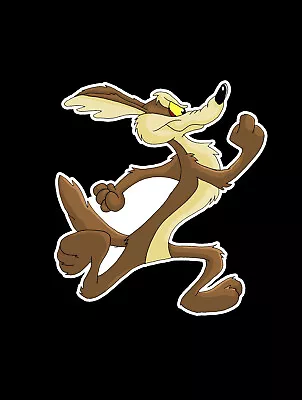 RUNNING COLOR Acme Racing Wile E Coyote Drag Racing Funny  Hot Rod Decal Sticker • $3.99