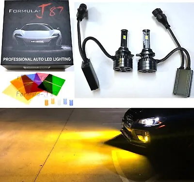 LED Kit F15 140W 9012 HIR2 3000K Yellow Two Bulb Headlight Low Beam Upgrade Lamp • $48