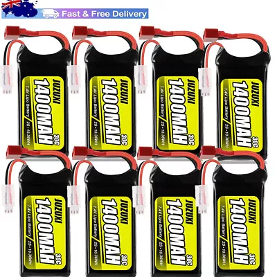 7.4V 1400mAh 2S Lipo Battery 30C Battery With Deans T Plug For 1/10 RC Car Boat • $37.04