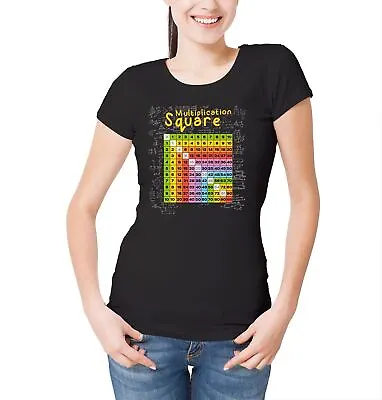 Number Multiplication Table Womens T-Shirt Maths Science Education Times • £12.99