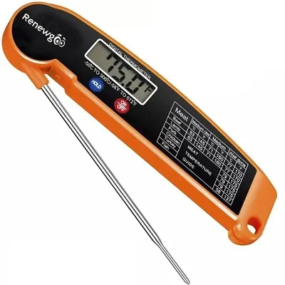 Food Thermometer Instant Read Meat Digital Wireless BBQ Grill Cooking Renewgoo • $24.95