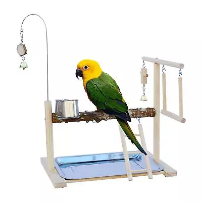 Parrot Playstand Lightweight Training Bird Stand For Parakeet Cockatoo Macaw • $23.85