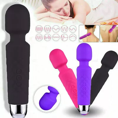 Mini Multi-Speed Magic Massager Wand Massage Powerful Full Body USB Rechargeable • $10.80