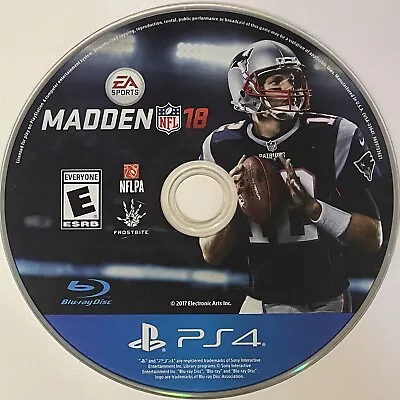 Madden NFL 18 (Sony PlayStation 4 2017 PS4) DISC ONLY | NO TRACKING | M1518 • $3.95