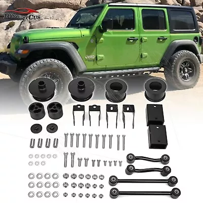 2.5  Front &Rear Leveling Lift Kit For Jeep Wrangler JL 2018-2024 Shock Extender • $94.05