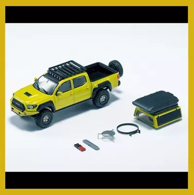 GCD Toyota TACOMA Pickup Truck Green With Accessories 1:64 • $39.99