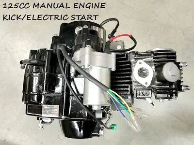 125cc 4 Stroke Manual Clutch Gear Engine Motor Electric Kick Start Dirt Pit Bike • $329