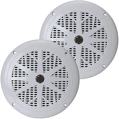 Pyle PLMR61W 6.5  Waterproof Marine Speaker Pair White • $26.93