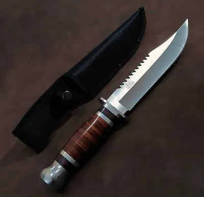 Survivor 782L EDC Fixed Saw-back Blade Hunting Camping Knife W/Sheath • $22.73