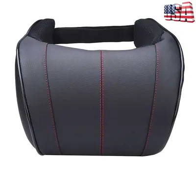 1Pcs Auto Car Seat Neck Pillow Head Rest Pad Cushion Leather Memory Foam Pillows • $22.79