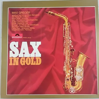 Max Greger Sax In Gold Record Features Sail Along Silv'ry Moon-Moon River-Raunch • $16.23