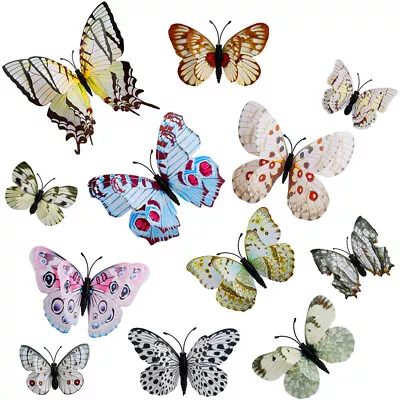 $2.81 • Buy Up To 24pc 3D DIY Wall Decal Stickers Butterfly Home Room Art Decor Decorations