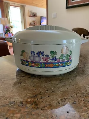 Vintage BOSS 8” Round Plastic Microwave Casserole Dish With Lid • $12