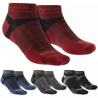 Bridgedale - Mens Trail Running Ultralight T2 Merino Wool Sport Low Cut Socks • $24.88