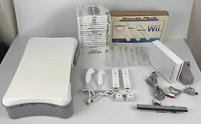 Nintendo Wii Bundle Console 19 X Games Controllers Accessories Board + More • $284.95