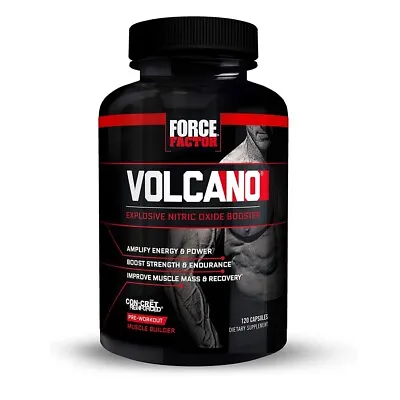 $24.95 • Buy Force Factor Volcano -  Explosive Nitric Oxide Booster - 120 Capsules