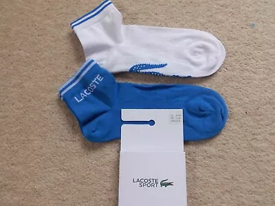 Lacoste 2 Pair Packs Of Sports Socks In Various Colours And Sizes • £21