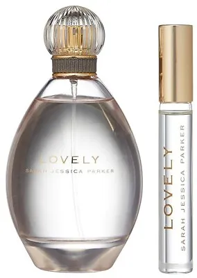 LOVELY By Sarah Jessica Parker Perfume Women 2 Pc 3.4 Oz Spray + 0.5 Oz Mini EDP • $19.95