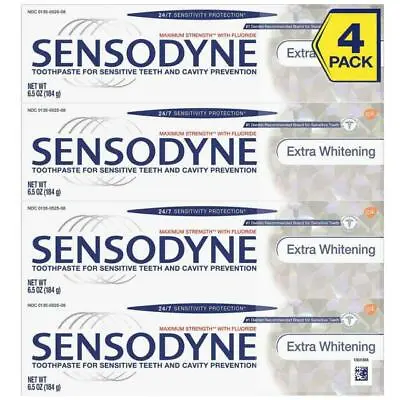 $13.50 • Buy Sensodyne 404353 Extra Whitening Toothpaste, 6.5oz - 4 Pack