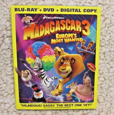 Madagascar 3: Europe's Most Wanted (Blu-ray/DVD Combo + Digital Copy) New! • $9.95