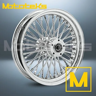 16  16x3.5 Fat Spoke Wheel 40 Stainless Spokes For Harley Softail Model Rear • $359.99