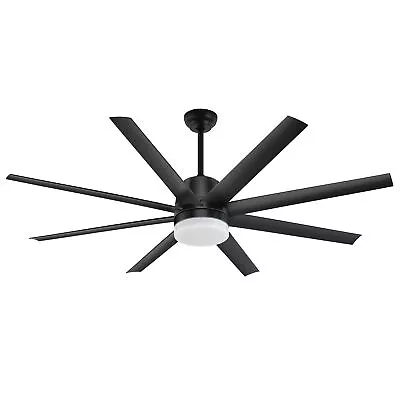 60 Inch Indoor Modern Chandelier Lamp LED Ceiling Fan Light With Remote 8 Blades • $133.99